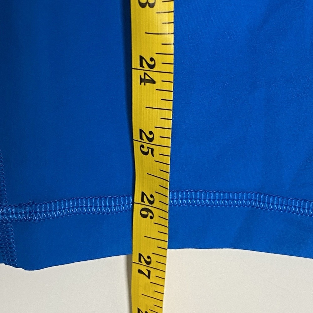 Lululemon Align High Rise Crop Leggings Womens 12 Blue Single Pocket Athletic - Picture 7 of 13